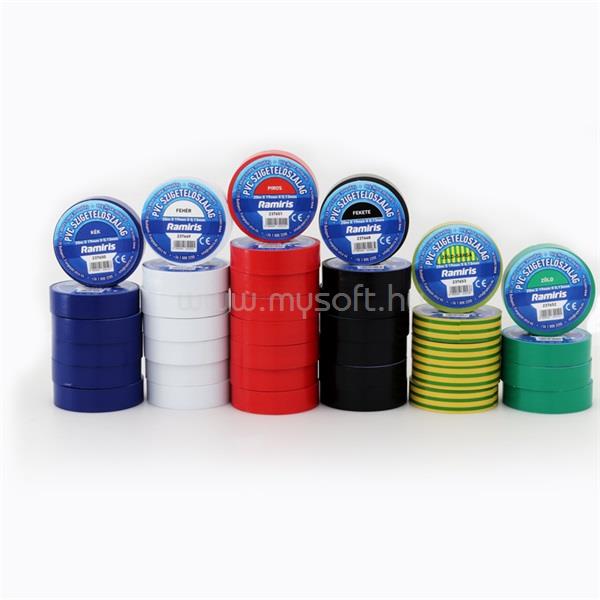 IRIS Ram0,13 mm x 19 mm x 20 m piros PVC szigetelőszalag