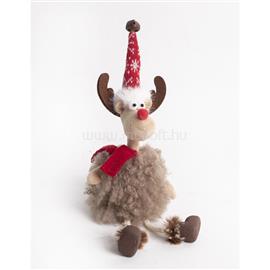 IRIS textil rénszarvas ülő barna/piros pi 27 cm IRIS_060598 small