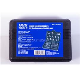 IRIS TOOLS BS-100-009 100 darabos csavarhúzó bit szett BS-100-009 small