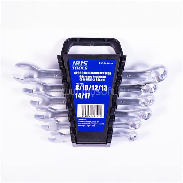 IRIS TOOLS CW-006-034 6 darabos kombinált csavarkulcs készlet