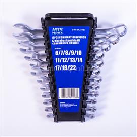 IRIS TOOLS CW-012-037 12 darabos kombinált csavarkulcs készlet CW-012-037 small