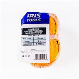 IRIS TOOLS ITOCL-6M1T-4 rakományrögzítő, egyrészes racsnis spanifer, 1.000 kg, 6 m, 25 mm ITOCL-6M1T-4 small