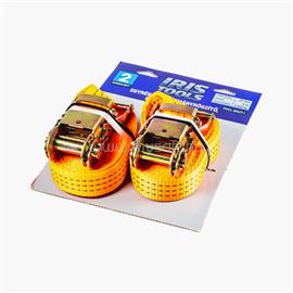 IRIS TOOLS ITOCL-6M2T-1 blister 2db-os csomag, rakományrögzítő, egyrészes racsnis spanifer, 2.000 kg, 6 m, 35 mm ITOCL-6M2T-1 small