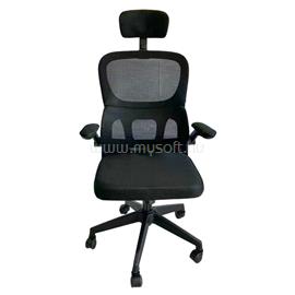 IRISOFFICE Arcadia fekete, ergonómikus, szövet-hálós irodai forgószék fej és háttámasszal IRISOFFICE_ARCADIA small