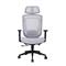 IRISOFFICE Nimbus ergonómikus, szövet-hálós irodai forgószék fej és háttámasszal (szürke) IRISOFFICE_NIMBUS_SZURKE small