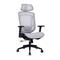 IRISOFFICE Nimbus ergonómikus, szövet-hálós irodai forgószék fej és háttámasszal (szürke) IRISOFFICE_NIMBUS_SZURKE small