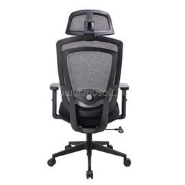 IRISOFFICE Nimbus ergonómikus, szövet-hálós irodai forgószék fej és háttámasszal (fekete) IRISOFFICE_NIMBUS_FEKETE small