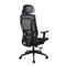 IRISOFFICE Nimbus ergonómikus, szövet-hálós irodai forgószék fej és háttámasszal (fekete) IRISOFFICE_NIMBUS_FEKETE small