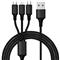 IZOXIS USB autós töltő + USB - USB Type-C/microUSB/Lightning kábel IZOXIS_19907 small