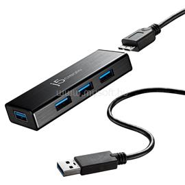 J5CREATE USB 3.0 4-Port Mini Hub - EU/UK JUH340-N small