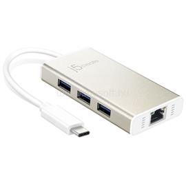 J5CREATE USB-C Gigabit Ethernet & Hub Multi Adapter JCH471-N small