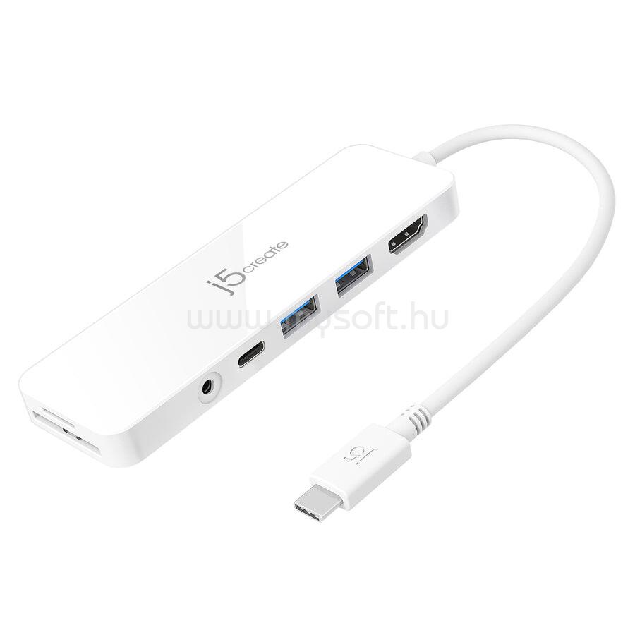 J5CREATE USB-C Multi-Port Hub with Power Delivery