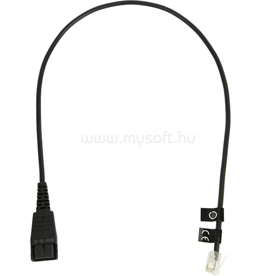 JABRA CABLE W/ QD TO RJ10 PLUG REGEL BELEGUNG 0.5M