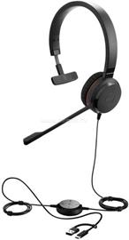 JABRA Evolve 30 II, Mono MS, USB C/A adapter vezetékes headset (fekete) 5393-823-369 small
