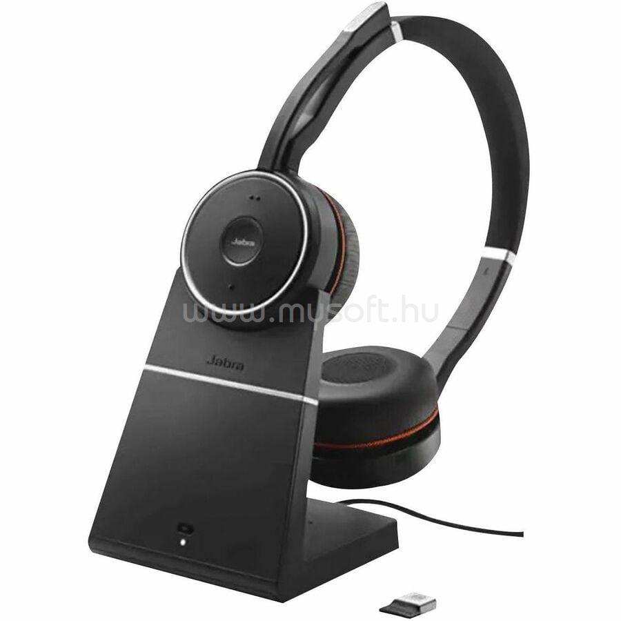 JABRA EVOLVE 75 SE LINK380A MS STEREO Bluetooth vezeték nélküli headset állvánnyal
