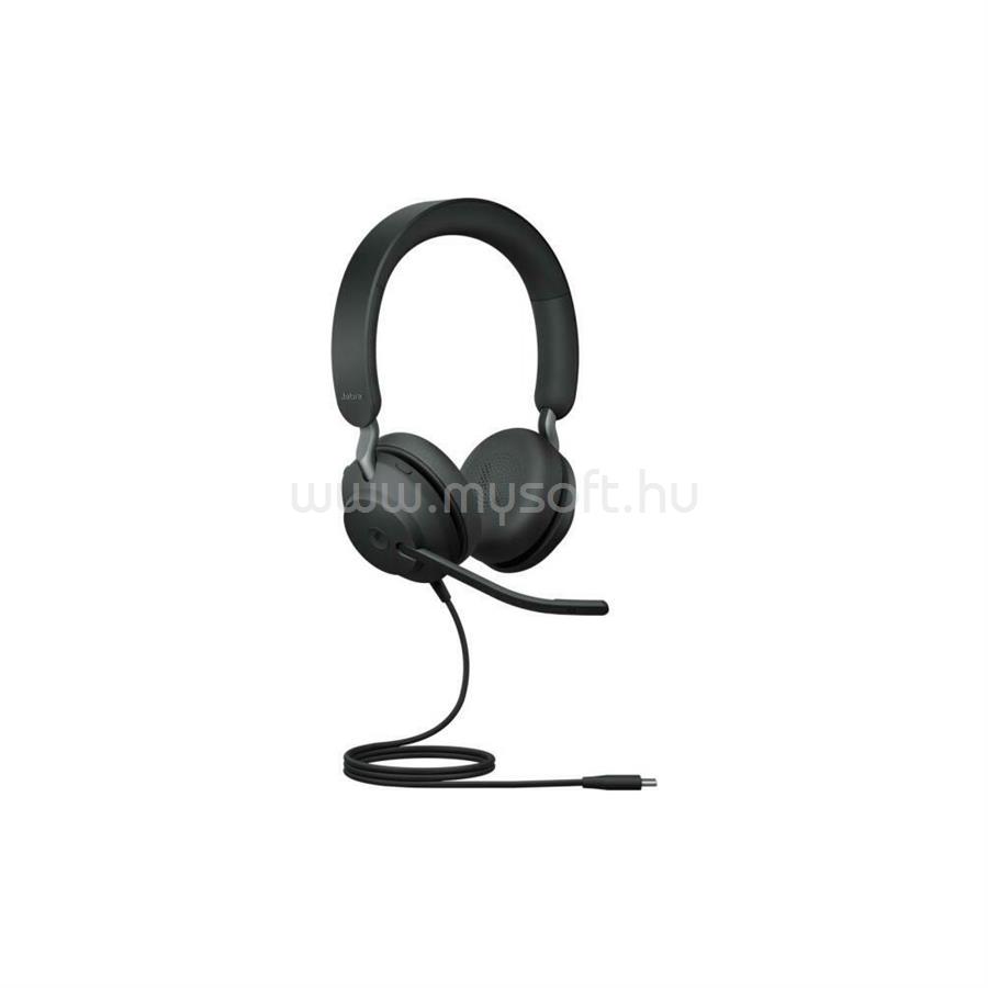 JABRA Evolve2 40 MS SE Teams Stereo vezetékes USB-C headset