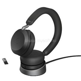 JABRA Fejhallgató - Evolve2 75 Stereo Vezeték Nélküli, Mikrofon + Töltő állomás 27599-989-989 small
