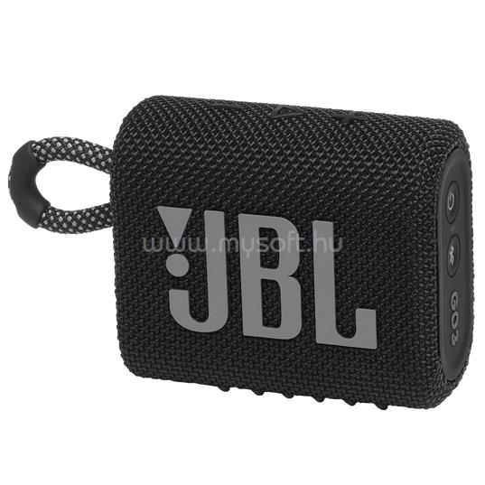 JBL Go 3 bluetooth hangszóró, vízhatlan (fekete)