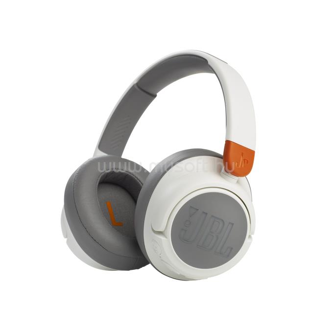 JBL JR460 NCWHT Bluetooth aktív zajszűrős gyerek fejhallgató (fehér)