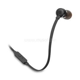 JBL T110 fülhallgató SZTEREO 3.5mm jack, lapos kábel, FEKETE JBLT110BLK small