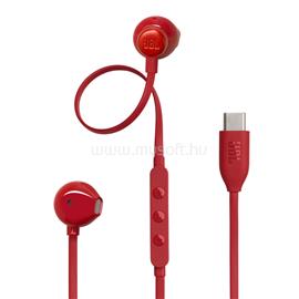 JBL T 305 C RED vezetékes USB C mikrofonos fülhallgató (piros) JBLT305CRED small