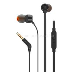JBL T160 fülhallgató SZTEREO 3.5mm jack, lapos kábel, FEKETE JBLT160BLK small