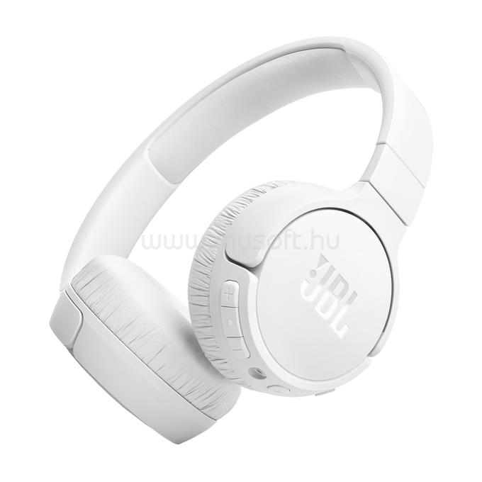 JBL T670 NC WHT Bluetooth zajszűrős fejhallgató (fehér)