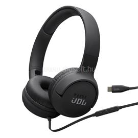 JBL TUNE 520C vezetékes fejhallgató SZTEREO Type-C, összehajtható, FEKETE JBLT520CBLK small