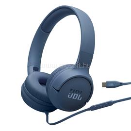 JBL Tune 520C  USB-C vezetékes mikrofonos fejhallgató (kék) JBLT520CBLU small