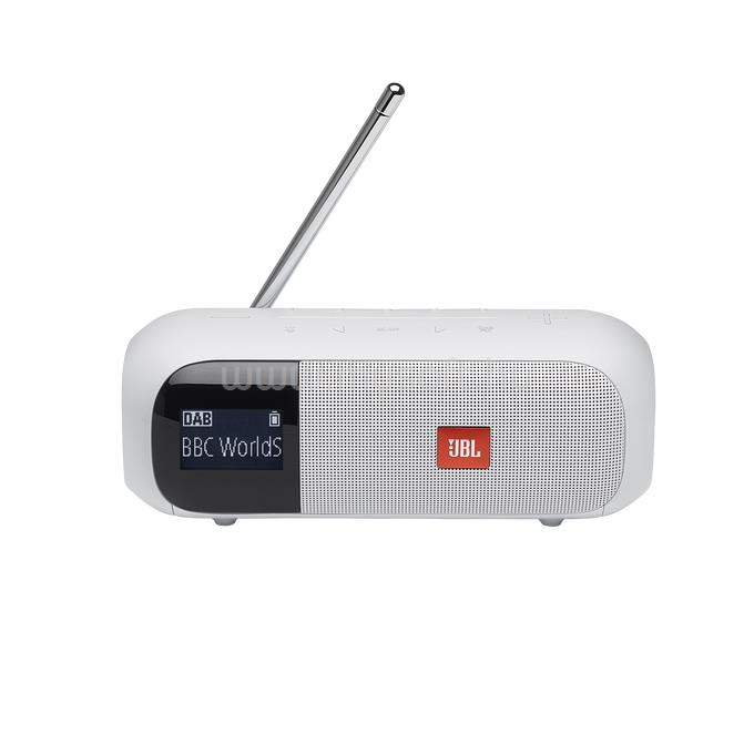 JBL Tuner2 hordozható Bluetooth FM/DAB rádiós hangszóró (fehér)