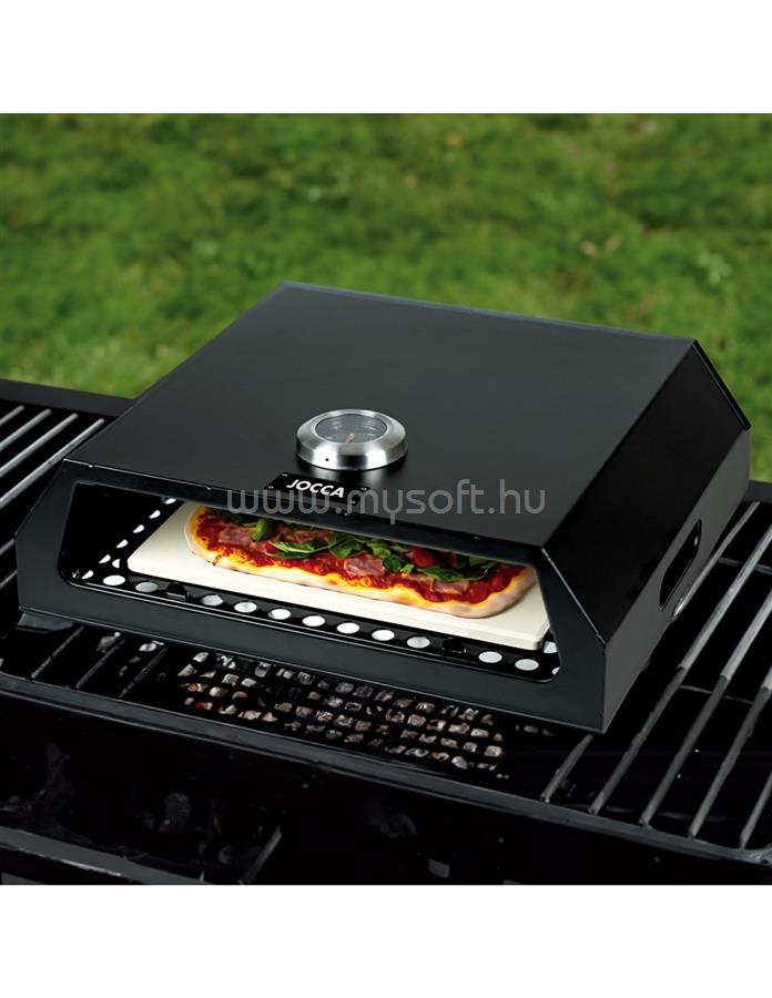 JOCCA 2373 rozsdamentes acél pizzasütő, grillrácson használható