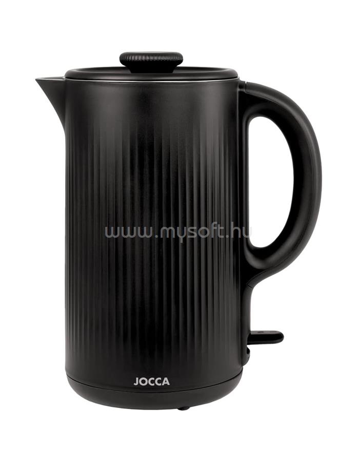JOCCA 2525 Fekete elektromos vízforraló 1.8L Rozsdamentes acél 1500W