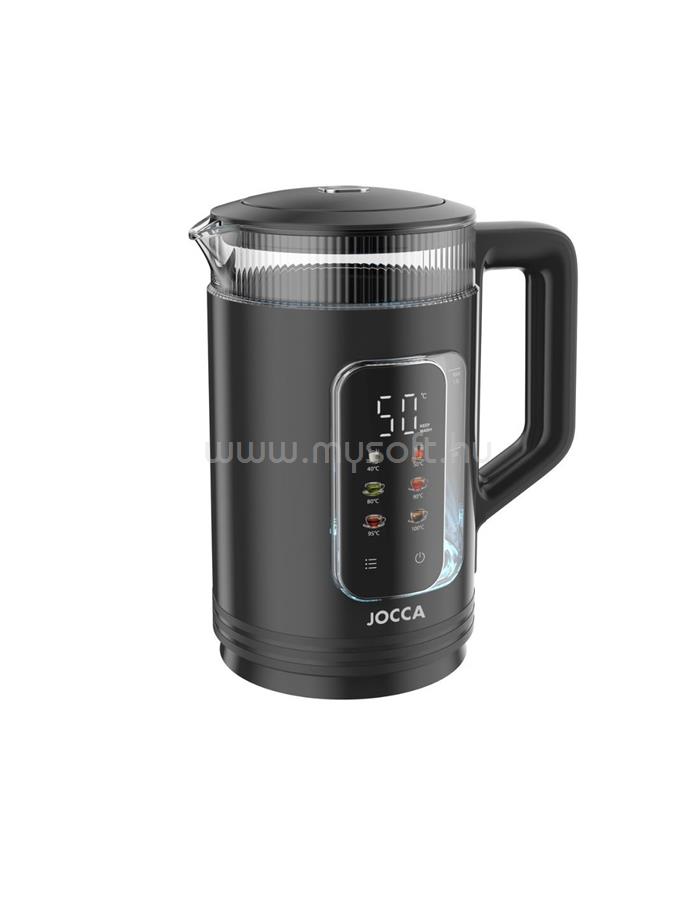 JOCCA 2894N elektromos vízforraló 1.5l érintőképernyős vezérlés (fekete)