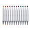 JOLLY Airbrush Textile 12 darabos kétvégű színes textilmarker készlet 4446-0015 small