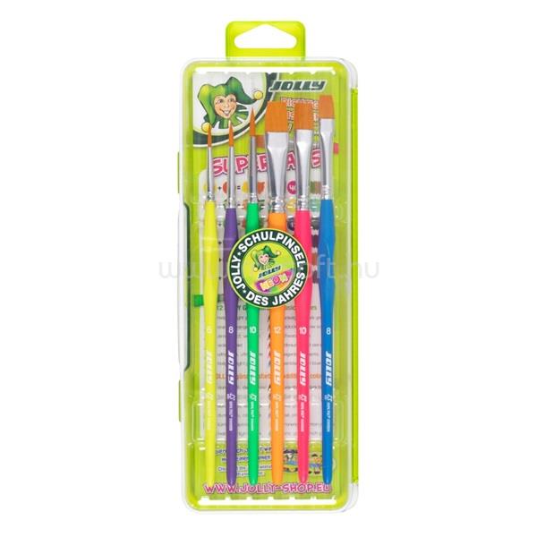 JOLLY Neon 6 darabos ergonómikus fogós ecsetkészlet