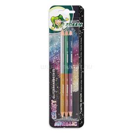 JOLLY Superstick Crazy Metallic 3 db/6 szín kétvégű metál színesceruza készlet 3000-0515 small