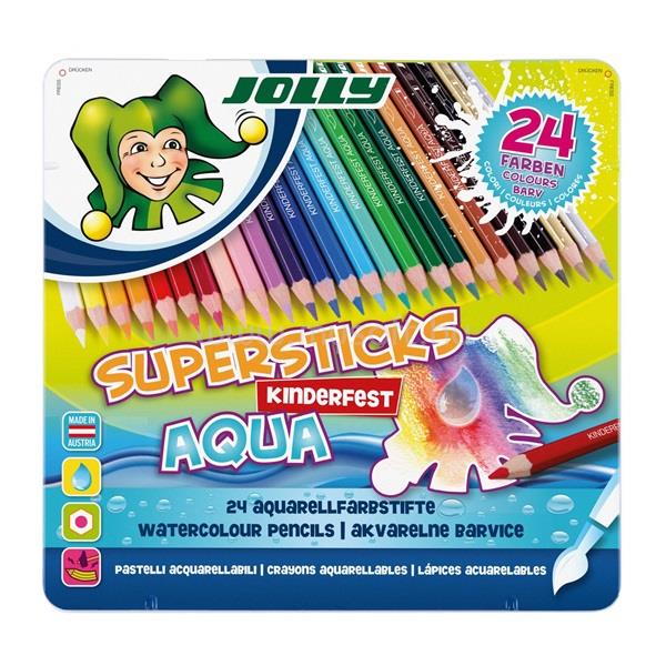 JOLLY Superstick Kinderfest Aqua 24 darabos színesceruza készlet