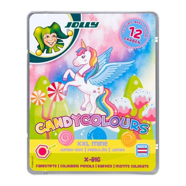 JOLLY X-Big Candy Colours 12 darabos extra vastag színesceruza készlet