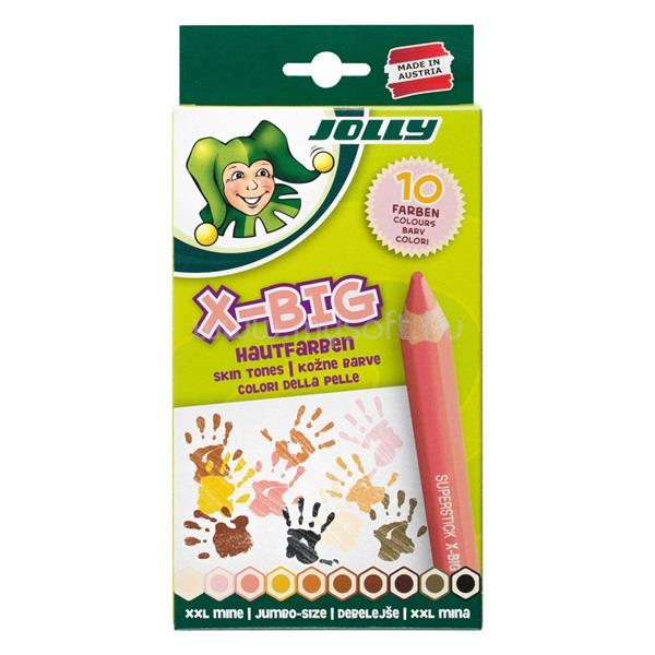 JOLLY X-Big Skin Tones extra vastag 10 darabos színesceruza készlet
