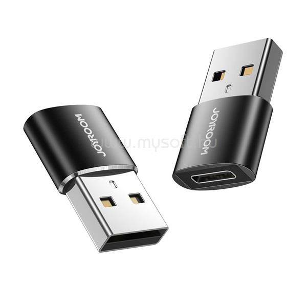 JOYROOM JOYROOM adapter 2db Type-C aljzat - USB, OTG, FEKETE