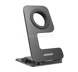 JOYROOM iPhone Duo / 17e / 16e JOYROOM asztali töltőállvány wireless, összehajtható, FEKETE JOYROOM_JR-W18_BLACK small