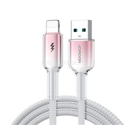 JOYROOM iPhone 14 Plus / 14 Pro Max / 14 Pro JOYROOM CRYSTAL-CLEAR adatkábel USB - lightning, 120cm, FEHÉR JOYROOM_S-A42_U_L_W small