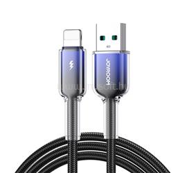 JOYROOM iPhone 14 Plus / 14 Pro Max / 14 Pro JOYROOM CRYSTAL-CLEAR adatkábel USB - lightning, 120cm, FEKETE JOYROOM_S-A42_U_L_B small