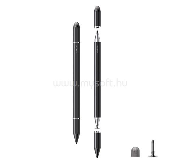 JOYROOM JOYROOM érintő ceruza 3in1 univerzális, mágneses, FEKETE