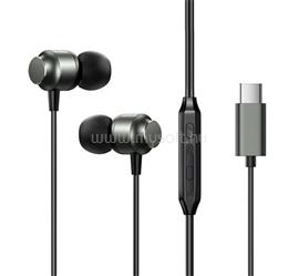 JOYROOM fülhallgató SZTEREO Type-C, hangerőszabályzó, SÖTÉTSZÜRKE JOYROOM_JR-EC06_-_GRAY small