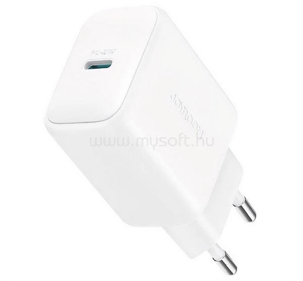 JOYROOM JOYROOM hálózati töltő Type-C aljzat 20W, PD gyorstöltő 3.0 + Type-C kábel, FEHÉR