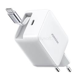 JOYROOM JOYROOM JR-TCL06 hálózati töltő Type-C aljzat 67W, gyorstöltő + fix Type-C kábel, FEHÉR JOYROOM_JR-TCL06 small
