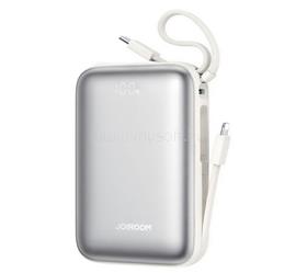 JOYROOM JOYROOM Mini vésztöltő Type-C aljzat 20000mAh, LED kijelző + fix Type-C/lightning kábel, FEHÉR JOYROOM_JR-PBF29-WHT small