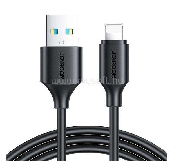JOYROOM iPhone 14 Plus / 14 Pro Max / 14 Pro S-A09 adatkábel USB - lightning, 100cm, FEKETE
