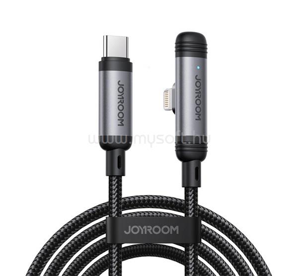 JOYROOM iPhone 14 Plus / 14 Pro Max / 14 Pro JOYROOM S-A56 ENJOYX SERIES adatkábel Type-C - lightning, 120cm, FEKETE